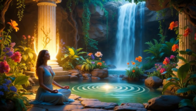 Mediteren Waterval Meditatie Muziek